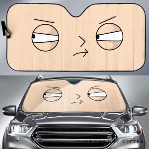 Toon Face Funny Car Auto Sun Shade