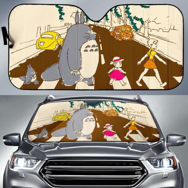 Totoro Abbey Road Car Auto Sun Shade