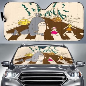 Totoro Abbey Roads Car Auto Sun Shade