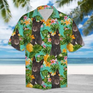 Tropical Pineapple Australian Kelpie Hawaiian Shirt Summer Button Up