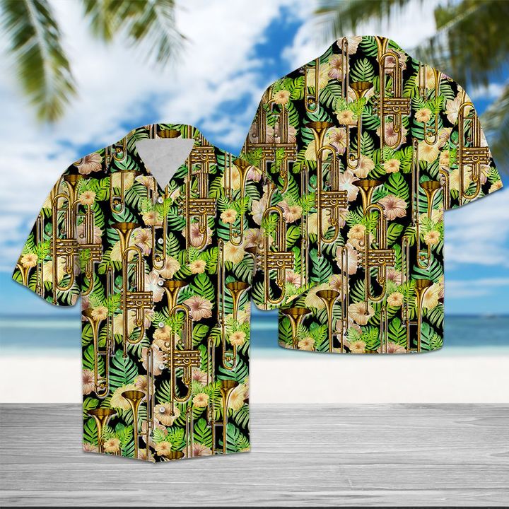 trumpet hawaiian shirt