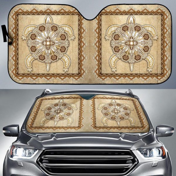 Turble Totem Native American Design Car Auto Sun Shade