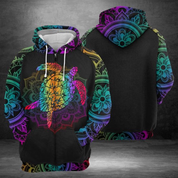 Turtle 3D Printed Hoodie/Zipper Hoodie