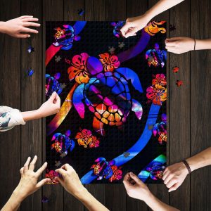 Turtle Hibiscus Jigsaw Puzzle Set