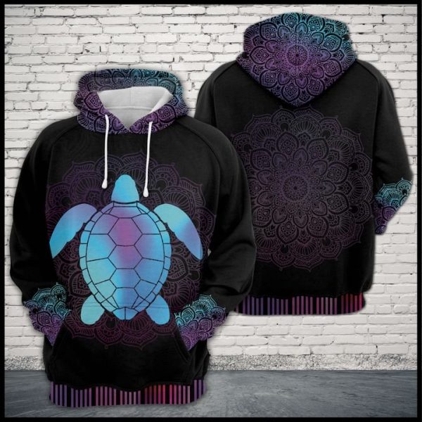 Turtle Zen Pattern 3D Printed Hoodie/Zipper Hoodie