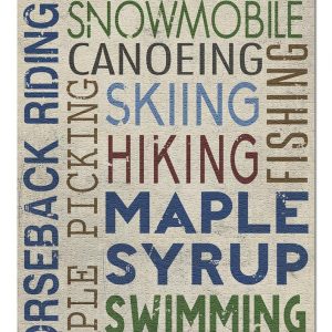 Typography, Vermont Jigsaw Puzzle Set