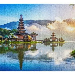 Ulun Danu Beratan Temple?At Sunset Jigsaw Puzzle Set