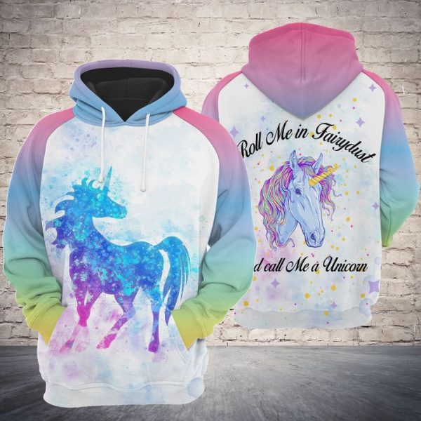 Unicorn 3D Printed Hoodie/Zipper Hoodie