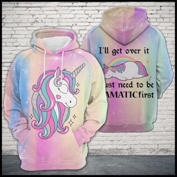 Unicorn Drama 3D Printed Hoodie/Zipper Hoodie