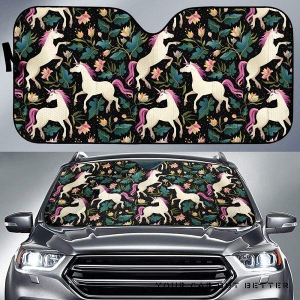 Unicorns Forest Car Auto Sun Shade