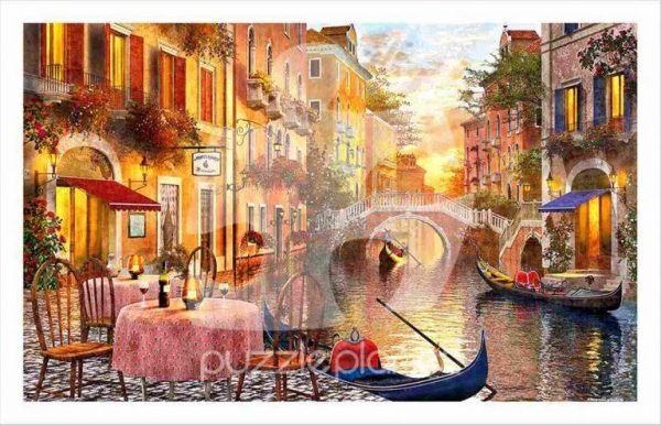 Venetian Sunset Jigsaw Puzzle Set