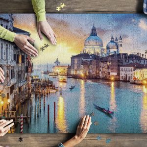 Venice, Italy Sunset On The Grand Canal? Jigsaw Puzzle Set