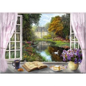 View Of The Castle Gardens Jigsaw Puzzle Set