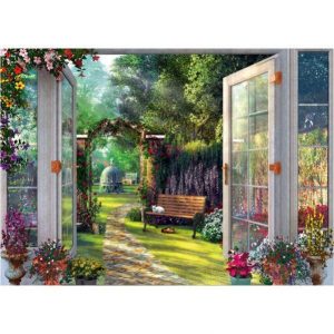 View Of The Enchanted Gardens Jigsaw Puzzle Set