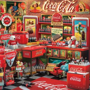 Vintage Coca Cola Jigsaw Puzzle Set