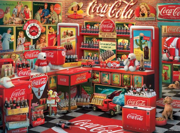 Vintage Coca Cola Jigsaw Puzzle Set