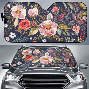 Vintage Flower Car Auto Sun Shade