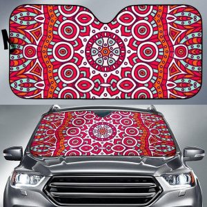 Vintage Indian Mandala Car Auto Sun Shade