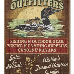 Vintage Leech Lake Outfitters Jigsaw Puzzle Set