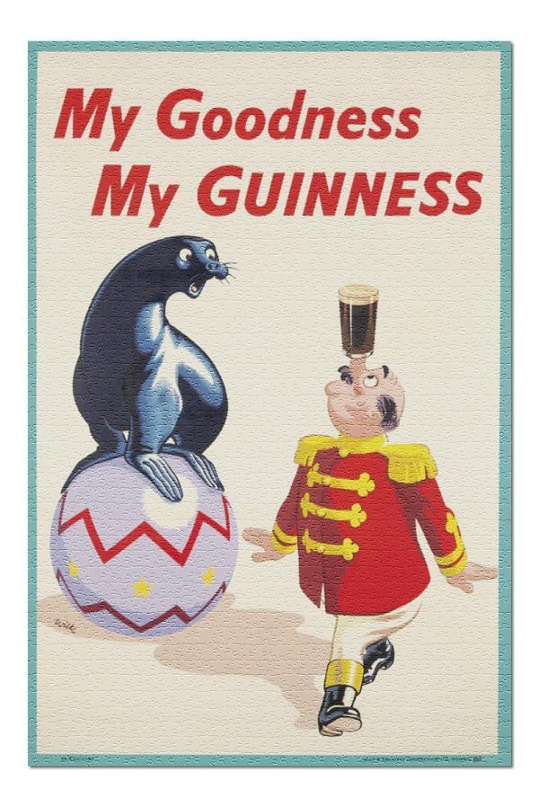 Vintage My Goodness My Guinness Jigsaw Puzzle Set