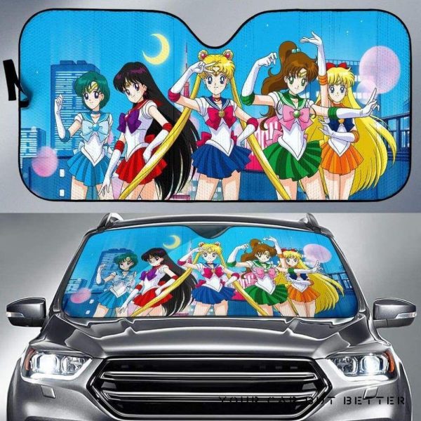 Vintage Sailor Moon Anime Car Auto Sun Shade