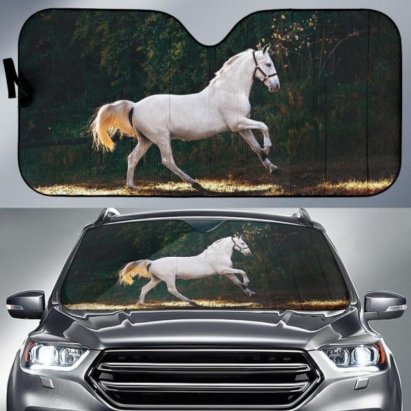 White Horse Car Auto Sun Shade