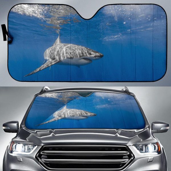 White Shark Underwater Car Auto Sun Shade