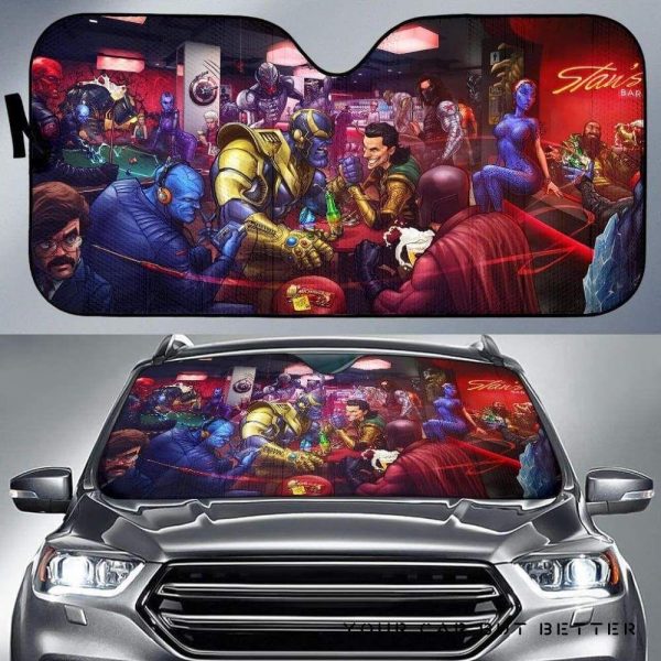 X Men Vs Avengers Car Auto Sun Shade