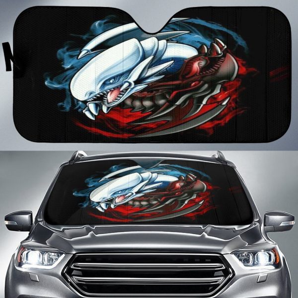 Yugioh Dragons Car Auto Sun Shade