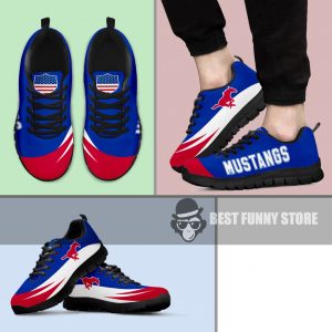 Awesome Gift Logo SMU Mustangs Sneakers