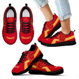 Calgary Flames Line Logo Sneakers