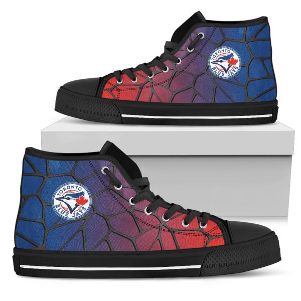 Colors Air Cushion Toronto Blue Jays Gradient High Top Shoes