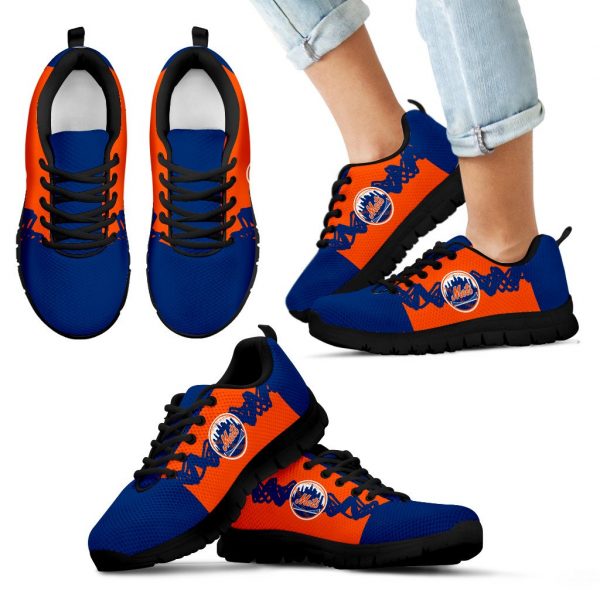 Doodle Line Amazing New York Mets Sneakers