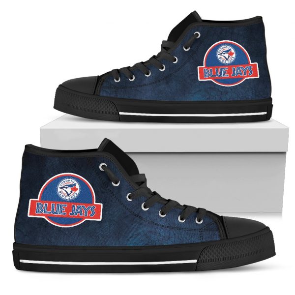 Jurassic Park Toronto Blue Jays High Top Shoes