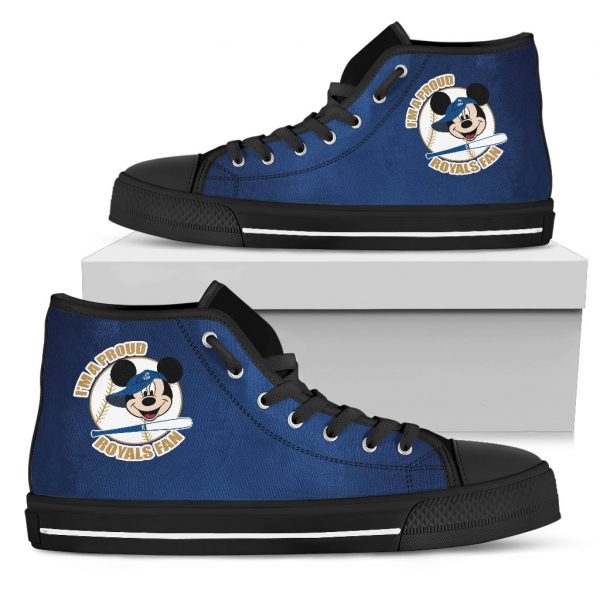 Kansas City Royals Fan Mickey Circle High Top Shoes