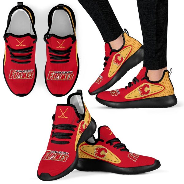 Legend React Calgary Flames Mesh Knit Sneakers