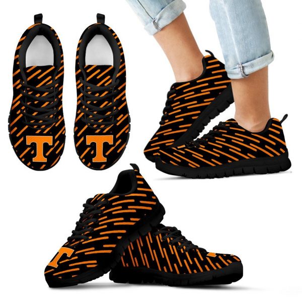 Marvelous Striped Stunning Logo Tennessee Volunteers Sneakers