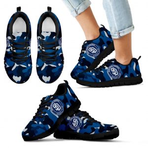 Military Background Energetic San Diego Padres Sneakers