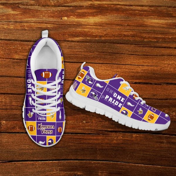 Pride Flag Minnesota Vikings Sneakers