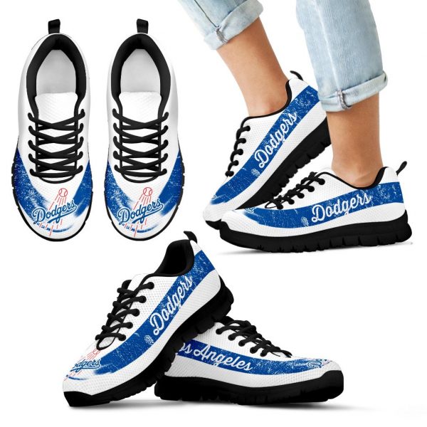 Single Line Logo Los Angeles Dodgers Sneakers