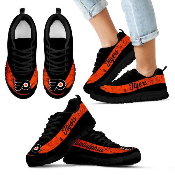 Single Line Logo Philadelphia Flyers Sneakers