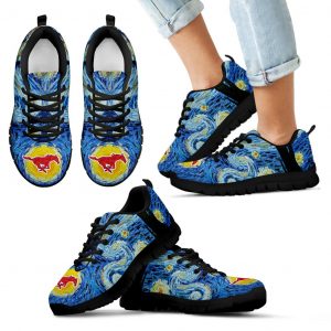 Sky Style Art Nigh Exciting SMU Mustangs Sneakers