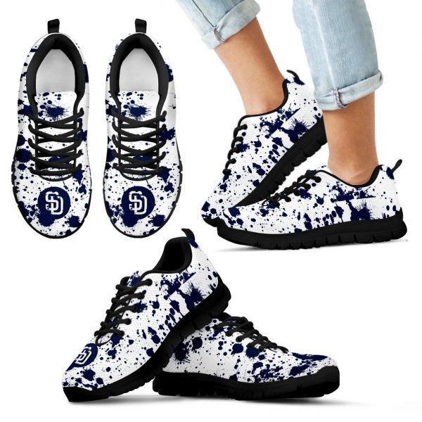 Splatters Watercolor San Diego Padres Sneakers