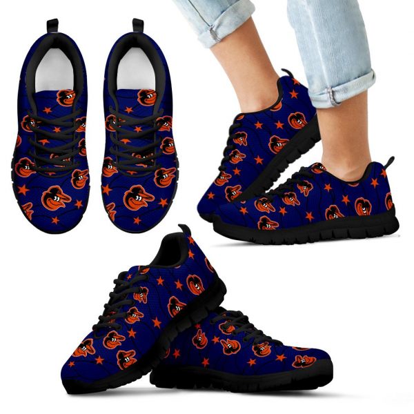 Star Twinkle Night Baltimore Orioles Sneakers