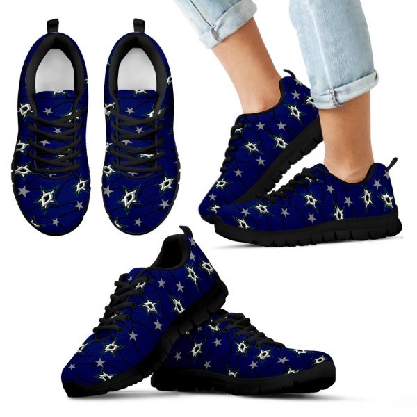 Star Twinkle Night Dallas Stars Sneakers