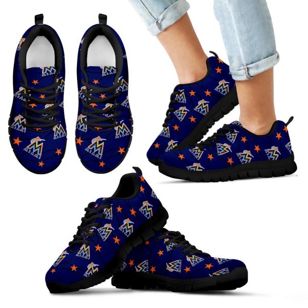 Star Twinkle Night Miami Marlins Sneakers