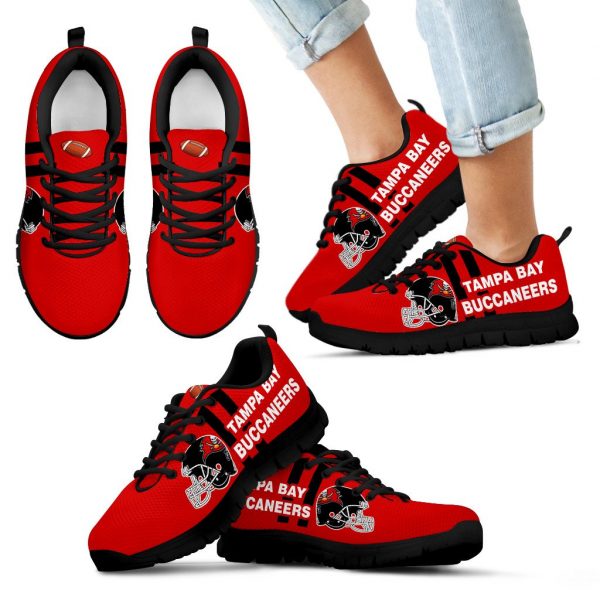 Vertical Two Line Mixed Helmet Tampa Bay Buccaneers Sneakers