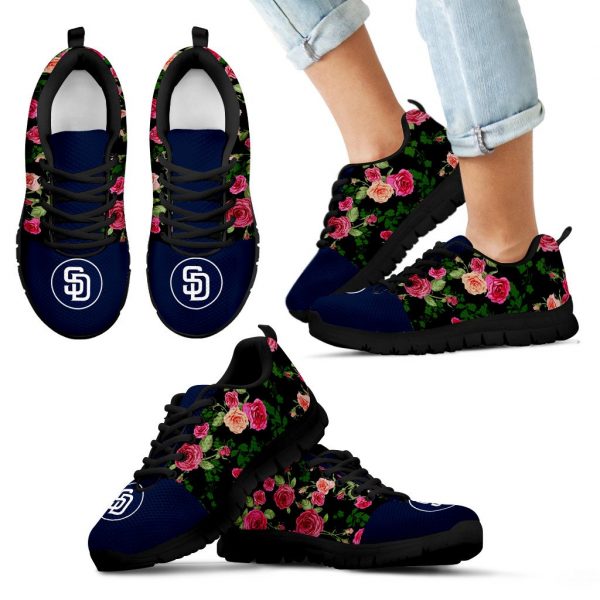 Vintage Floral San Diego Padres Sneakers