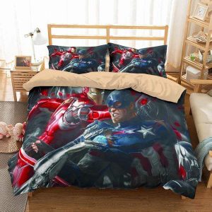 Avengers 4 Duvet Cover and Pillowcase Set Bedding Set 483