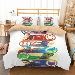 Avengers 8 Duvet Cover and Pillowcase Set Bedding Set